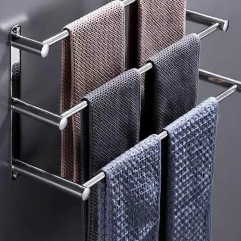 Лидер продаж бесшовная вешалка для полотенец без перфорации из нержавеющей