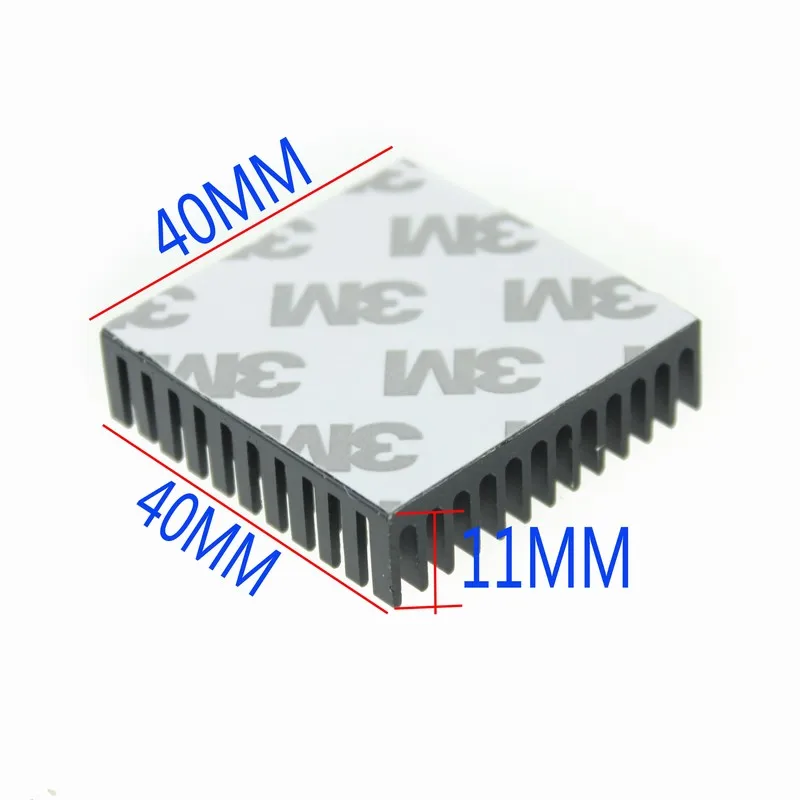 10 шт. в партии 40x40x11 мм алюминиевый радиатор охлаждения для светодиодный чип