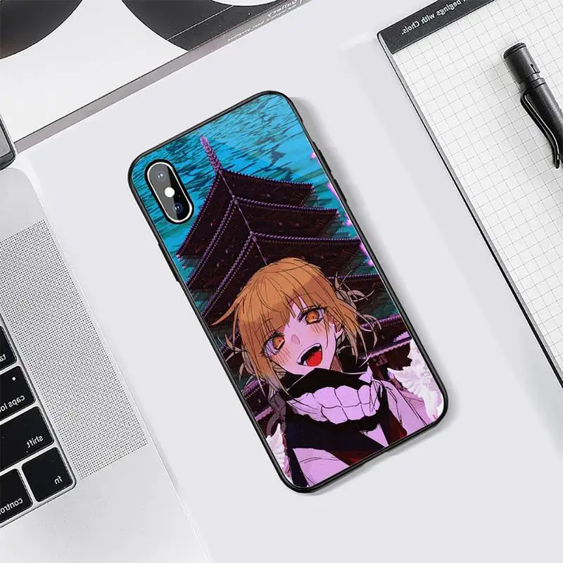 

Vaporwave Glitch anime aesthetics Phone Case Tempered glass For iphone 5C 6 6S 7 8 plus X XS XR 11 PRO MAX