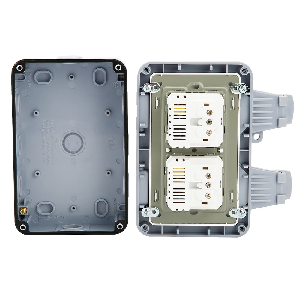 Водонепроницаемая розетка IP66 настенные электрические розетки с USB покрытия для