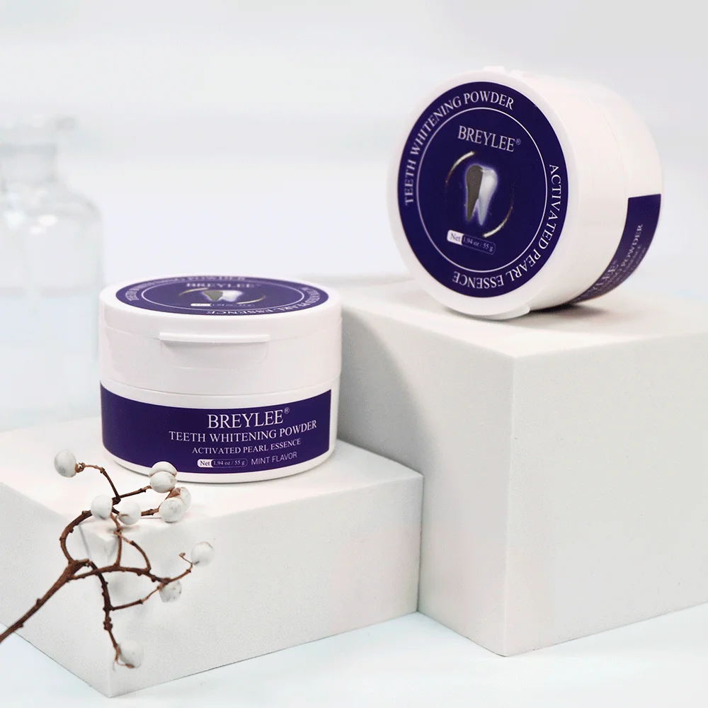 

BREYLEE Teeth Whitening Powder 55g Toothpaste Dental Tools White Teeth Cleaning Oral Hygiene Toothbrush Gel Remove Plaque Stains