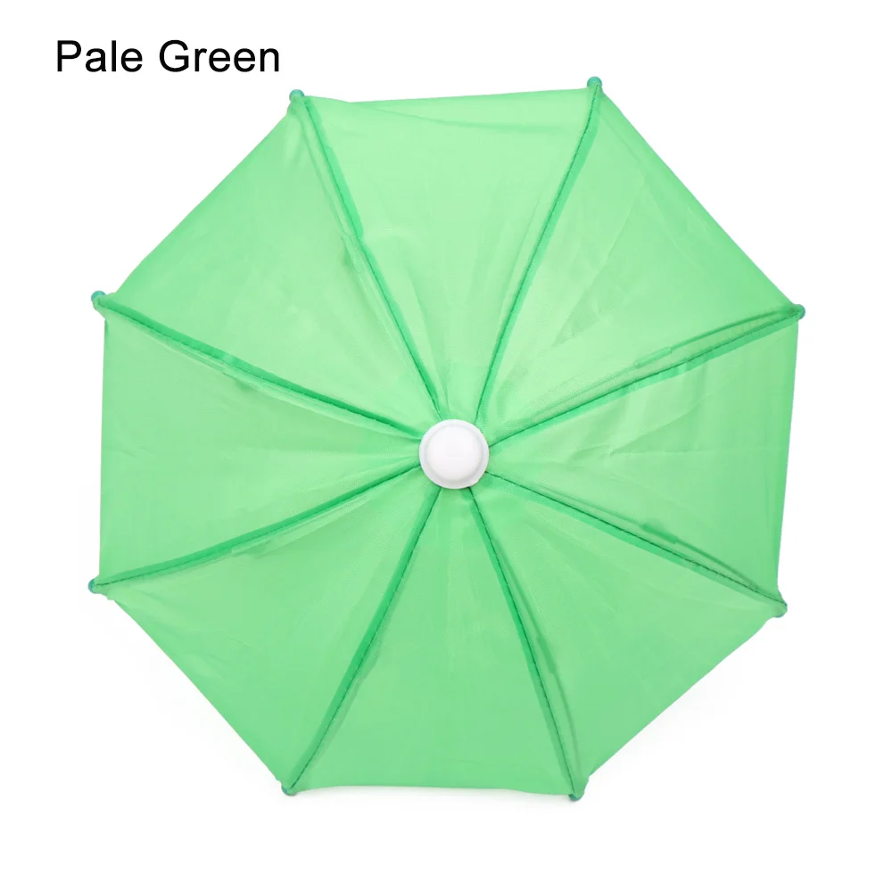 pale green Стиль кукла аксессуары Красочный мини Зонт дождевик кукла жизнь путешествие аксессуары для кукол день рождения для детей подарок - Цвет: pale green