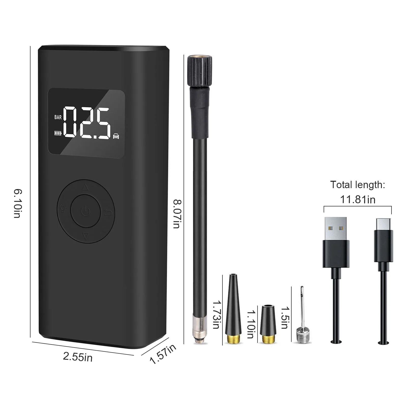 vender Emergência Sem Fio Portátil Inflável Tesouro Compressor De Ar Pneu Inflator Bomba De Ar Com Função De Banco De Potência Transporte Da Gota