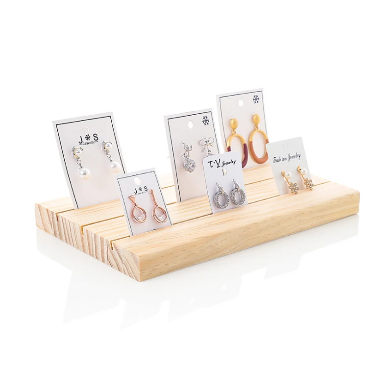 Витрина для ювелирных изделий из твердой древесины витрина с 3 слотами карт