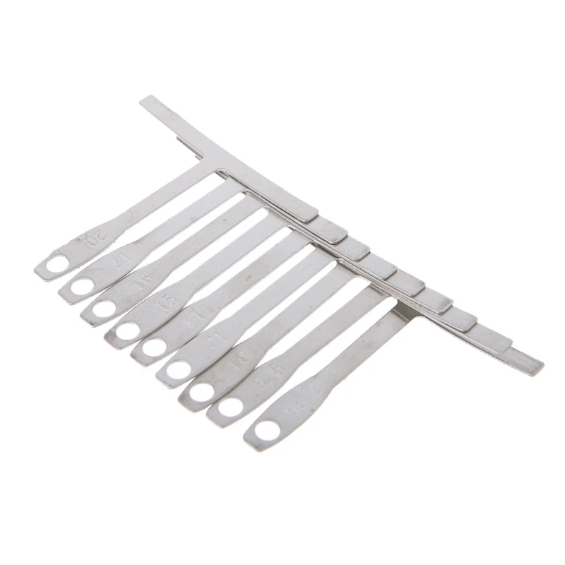 Измеритель радиуса подструнных струн металлический 9 шт./компл. для гитары и