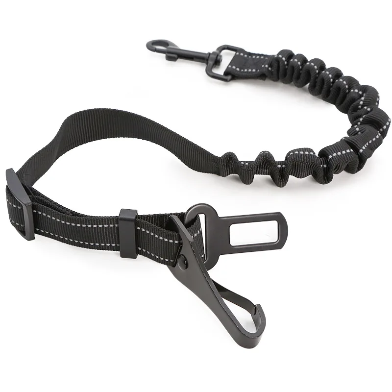 

Upgrade High Quality Strong Dog Seat Belt Reflective Adjustable Dog Car Seat Belt Anti-shock Dog leash for Small Large DogsDogs