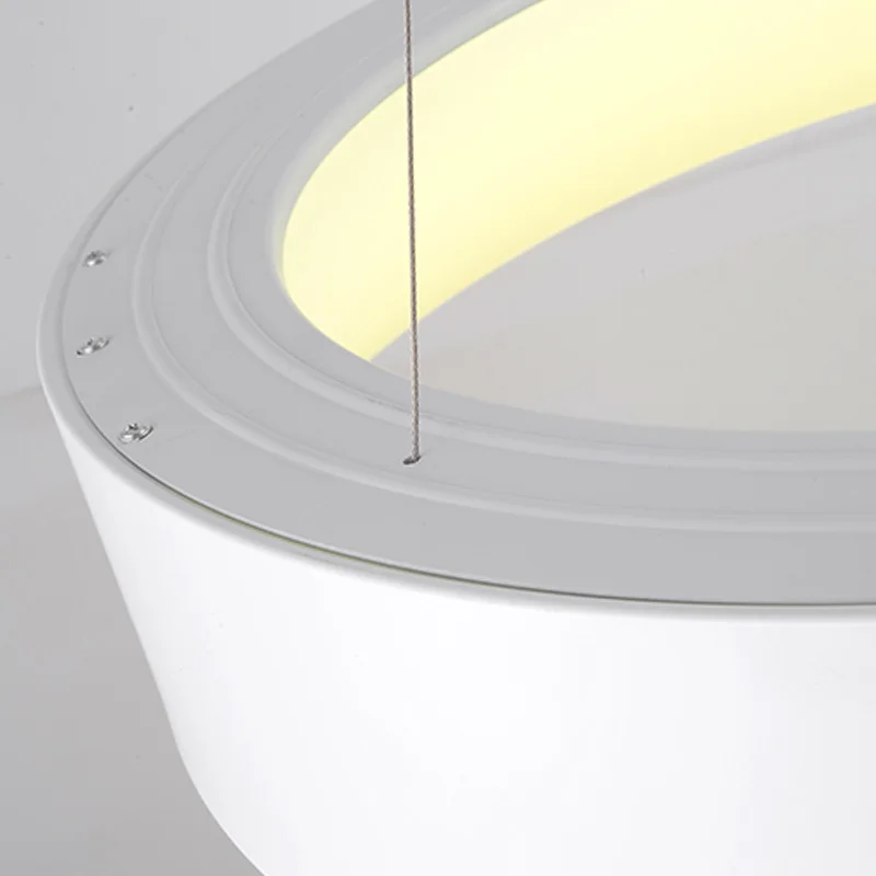 Современный d45/60 см круглый подвесной светильник 85-265 в Led для ресторана столовой