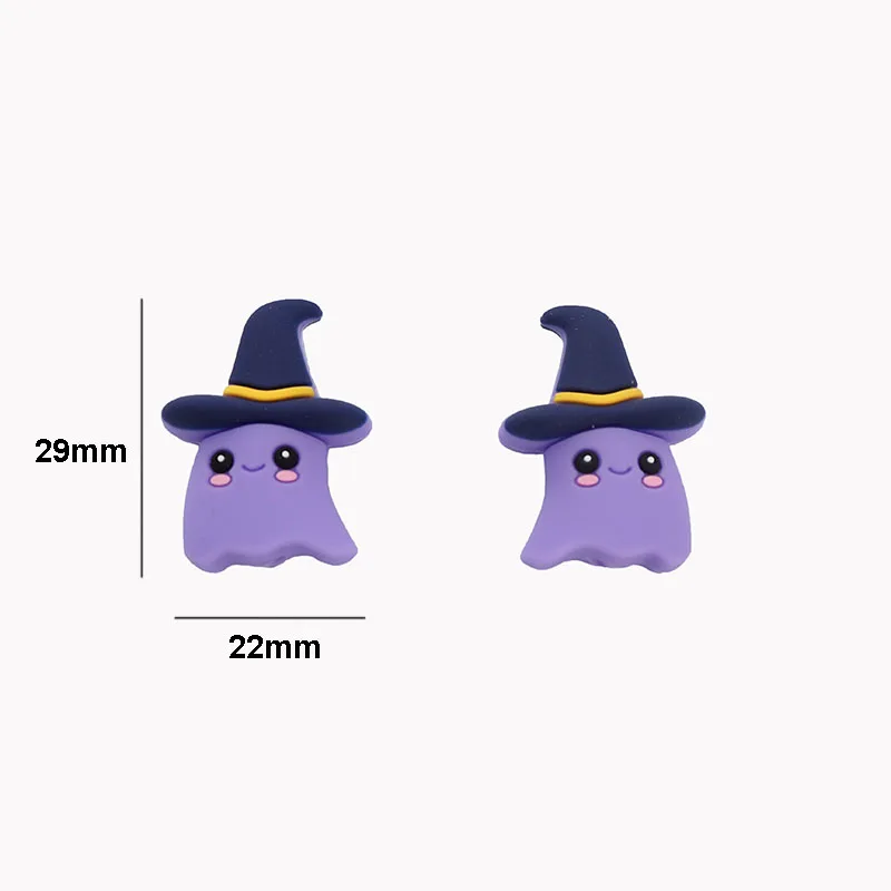 Chenkai 50 Uds de silicona elfo peque&ntilde;o mordedor cuentas beb&eacute; suelto cuentas de dentici&oacute;n DIY sensorial cadena y colgante de joyer&iacute;a Accesorios-3