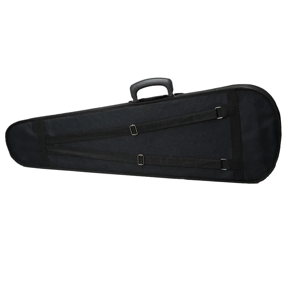 

VIOLIN CASE 1/8 1/4 1/2 3/4 Size Professional Triangular Shape Violin Hard Case -Red Inside