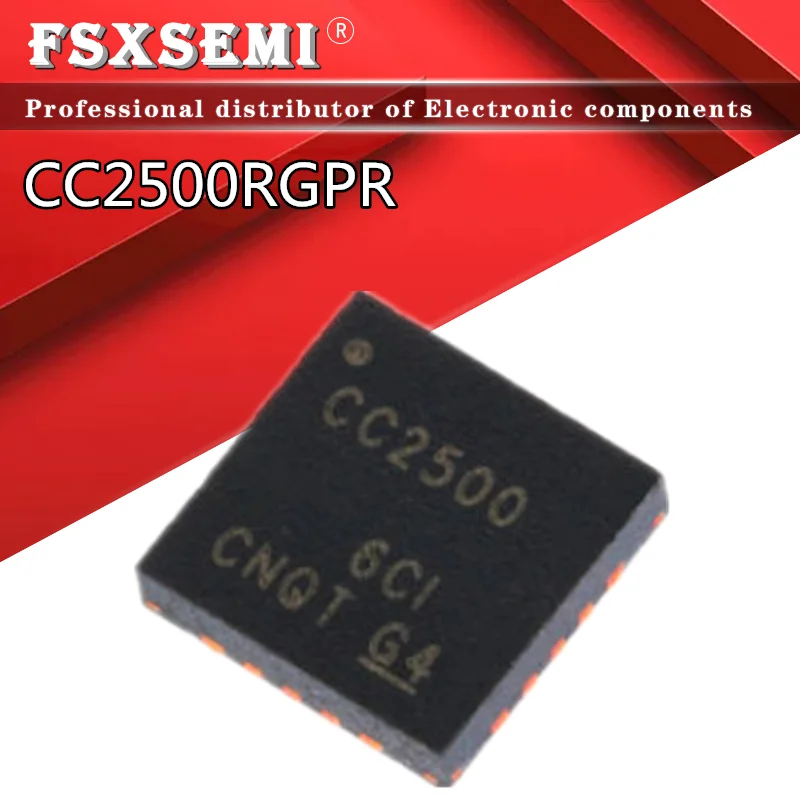 

10pcs CC2500RGPR CC2500 QFN-20 2.4GHz Rf transceiver chip IC