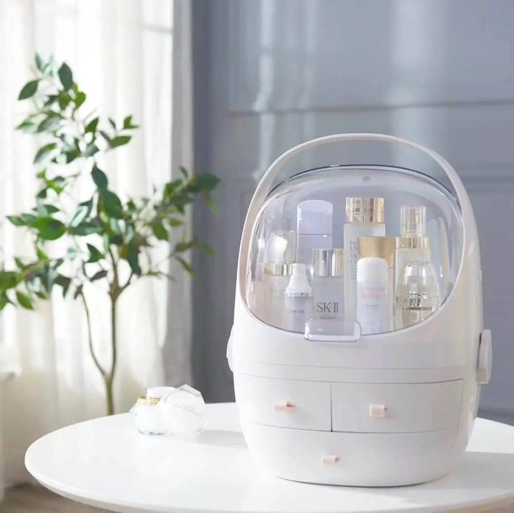 Органайзер для ухода за кожей коробка хранения косметики настольный прозрачный