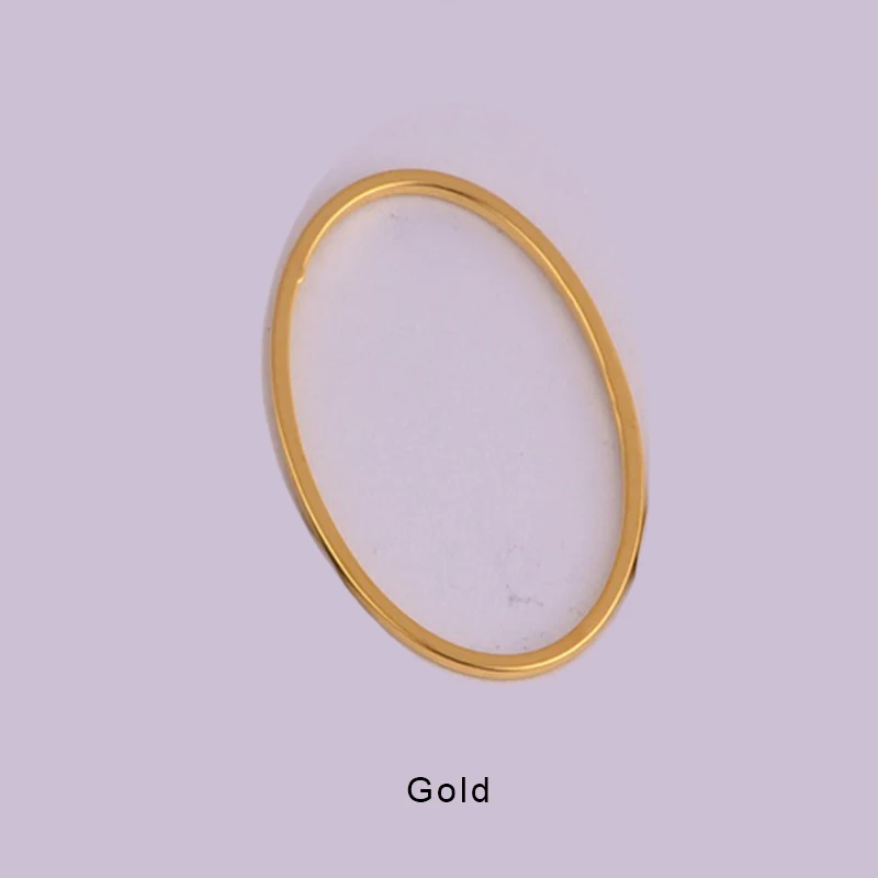 gold color 20 шт./лот, полые латунные Овальные Подвески в форме эллипса, медные минималистичные геометрические подвески для браслета, аксессуары для ювелирных изделий diy - Окраска металла: gold color
