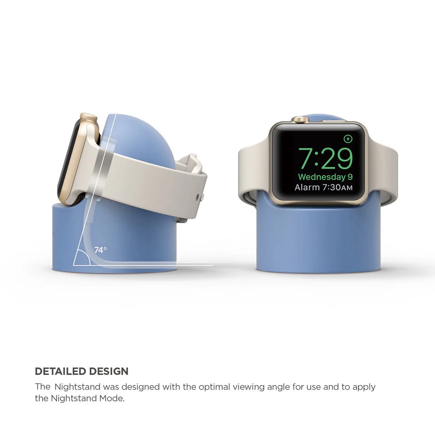 Роскошное зарядное устройство Подставка держатель док-станция для Apple Watch 1 2 3 4 38 мм 42 мм силиконовый кронштейн зарядная Колыбель Подставка для часов Спорт