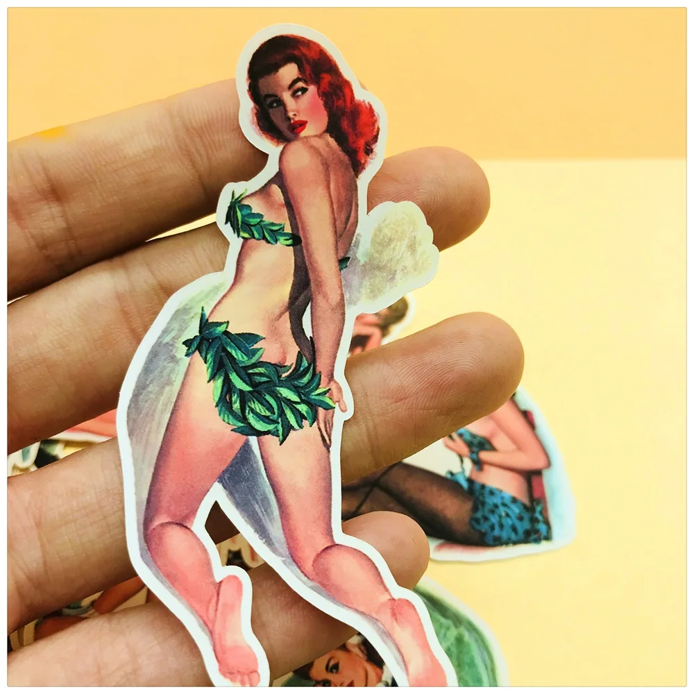 Винтажные красивые летние Стикеры для девушек и женщин 15 цветов самодельные