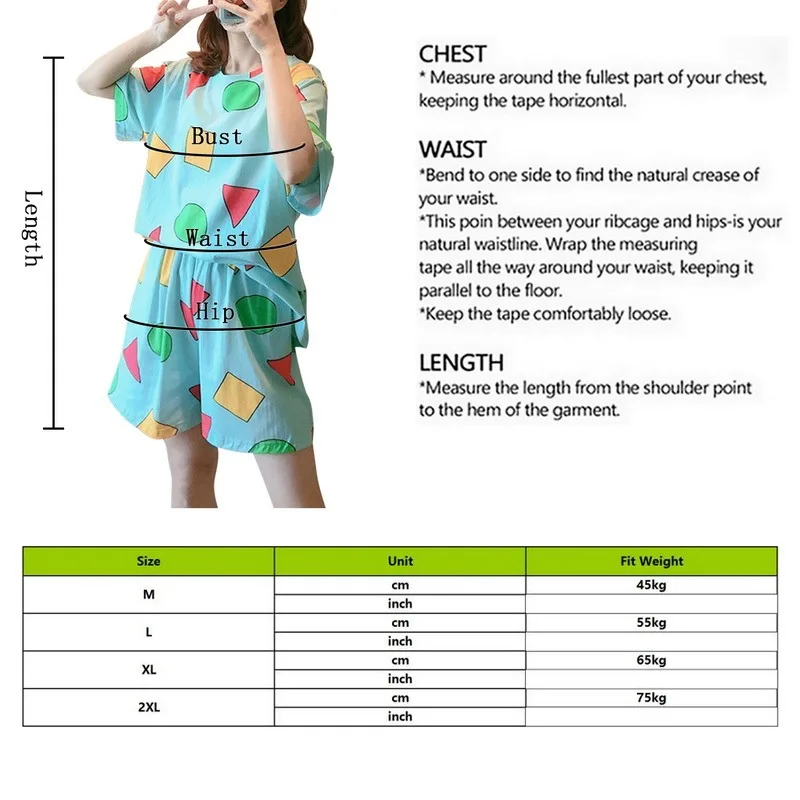 

Summer Pijamas Women's Pajamas for Woman Summer Sleepwear Print Pajamas Set Short Sleeve Homewear Home Clothes Lounge Pyjamas