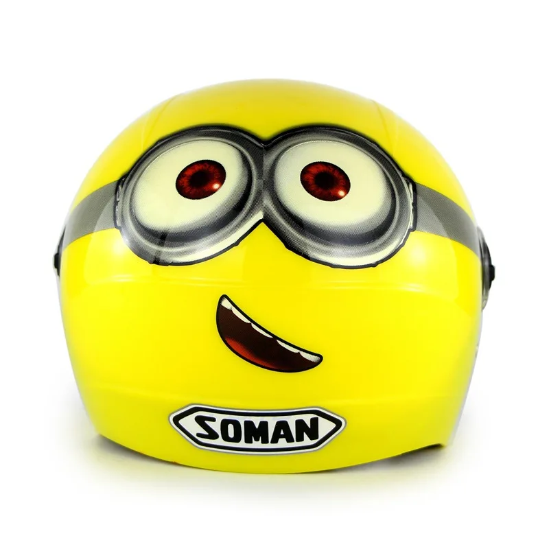 Детский шлем симпатичный мотоциклетный защитный половинчатый для мужчин и