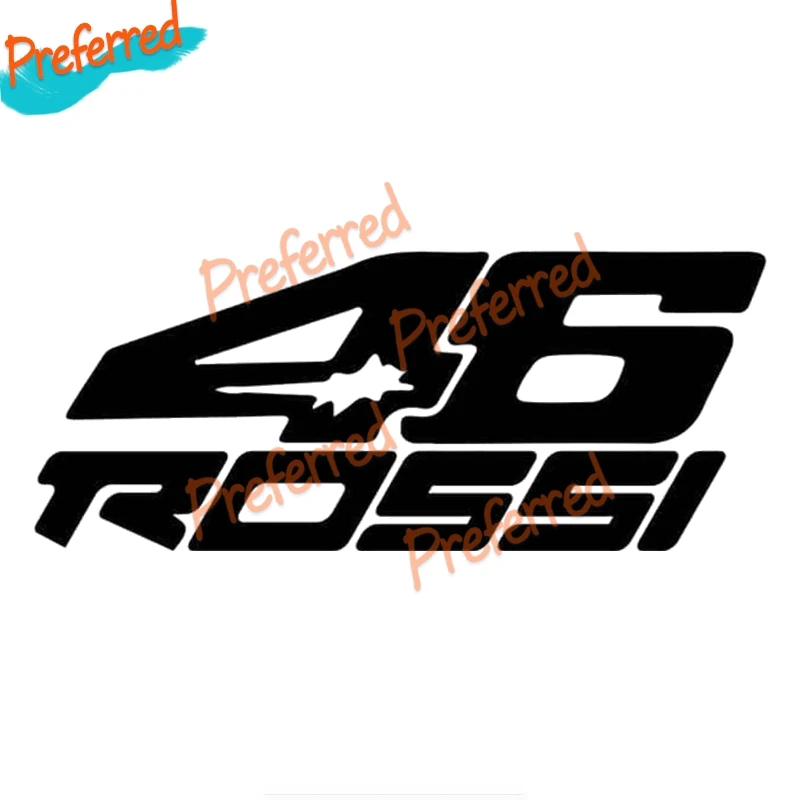 

High Quality Number Rossi Funny Decal Motocross Racing Laptop Helmet Trunk Wall Vinyl Car Sticker Die Cutting Waterproof PVC