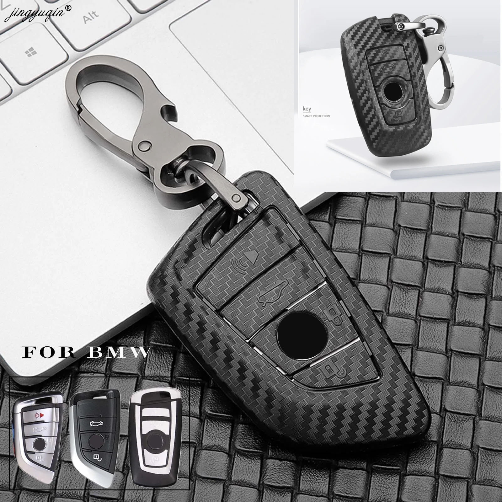 

Jingyuqin с эффектом потертости, АБС-пластик, Автомобильный ключ чехол КРЫШКА ДЛЯ BMW 520 525 f30 f10 F18 118i 320i 3 5 7 серия X3 X4 M3 M4 M5 автомобилей защиты