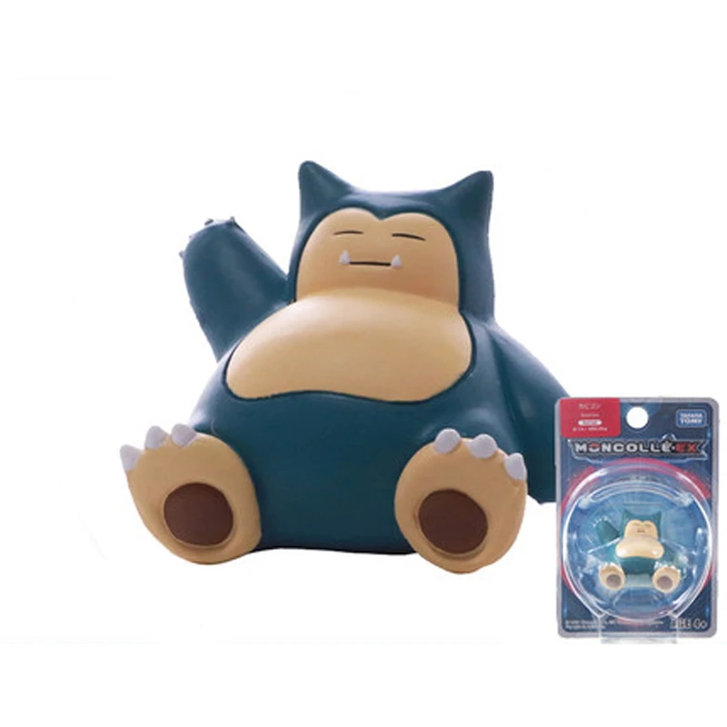 23 snorlax Takara Tomy подлинный Покемон чармандер белка Mimikyu Raichu Mudkip Oshawott Пикачу snorlax 4 см коллекция игрушка фигурка подарки - Цвет: 23 snorlax