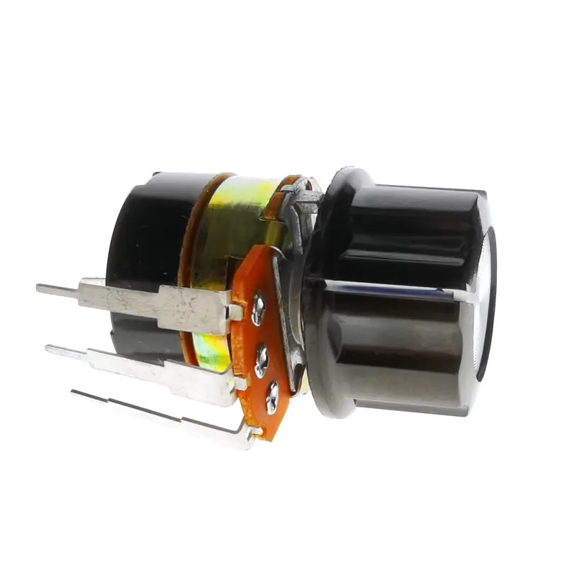 WH138 Hot New WH138-1 20MM B500K Adjustable Resistance Speed Regulator With Switch Potentiometer 500K | Электронные компоненты