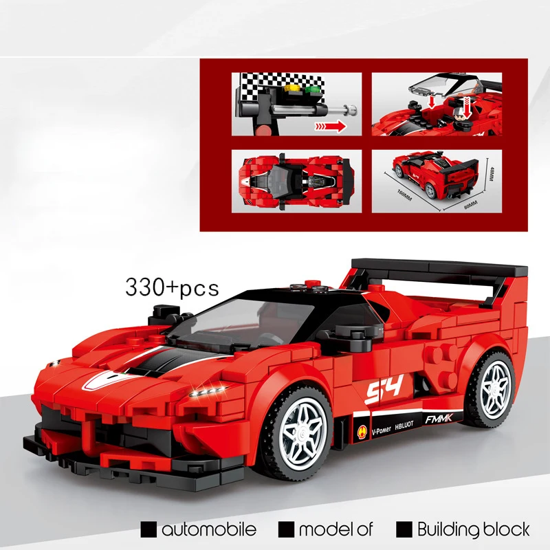 Классический Технические супер спортивный автомобиль строительный блок Италии
