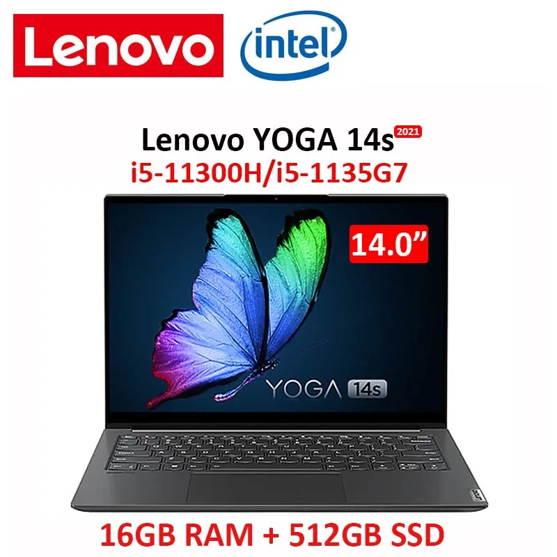 Review lenovo laptop YOGA 14s New 2021  i5-11300H/i5-1135G7 16GB RAM 512GB  SSD 14 inch Full screen ultrathin laptop