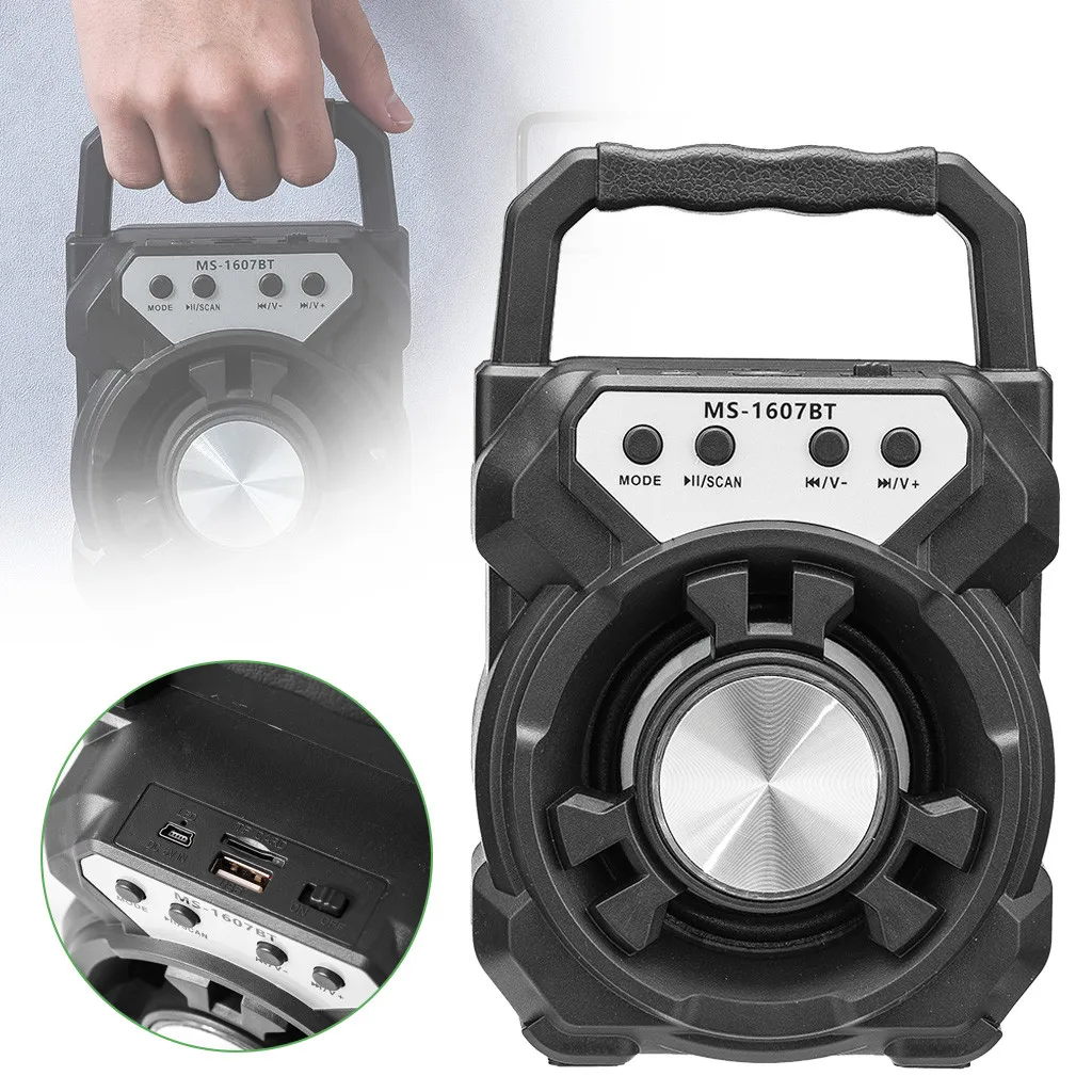 Портативный Blueteeth динамик Fm Mp3 открытый беспроводной с Usb/tf/aux вход Bluetooth