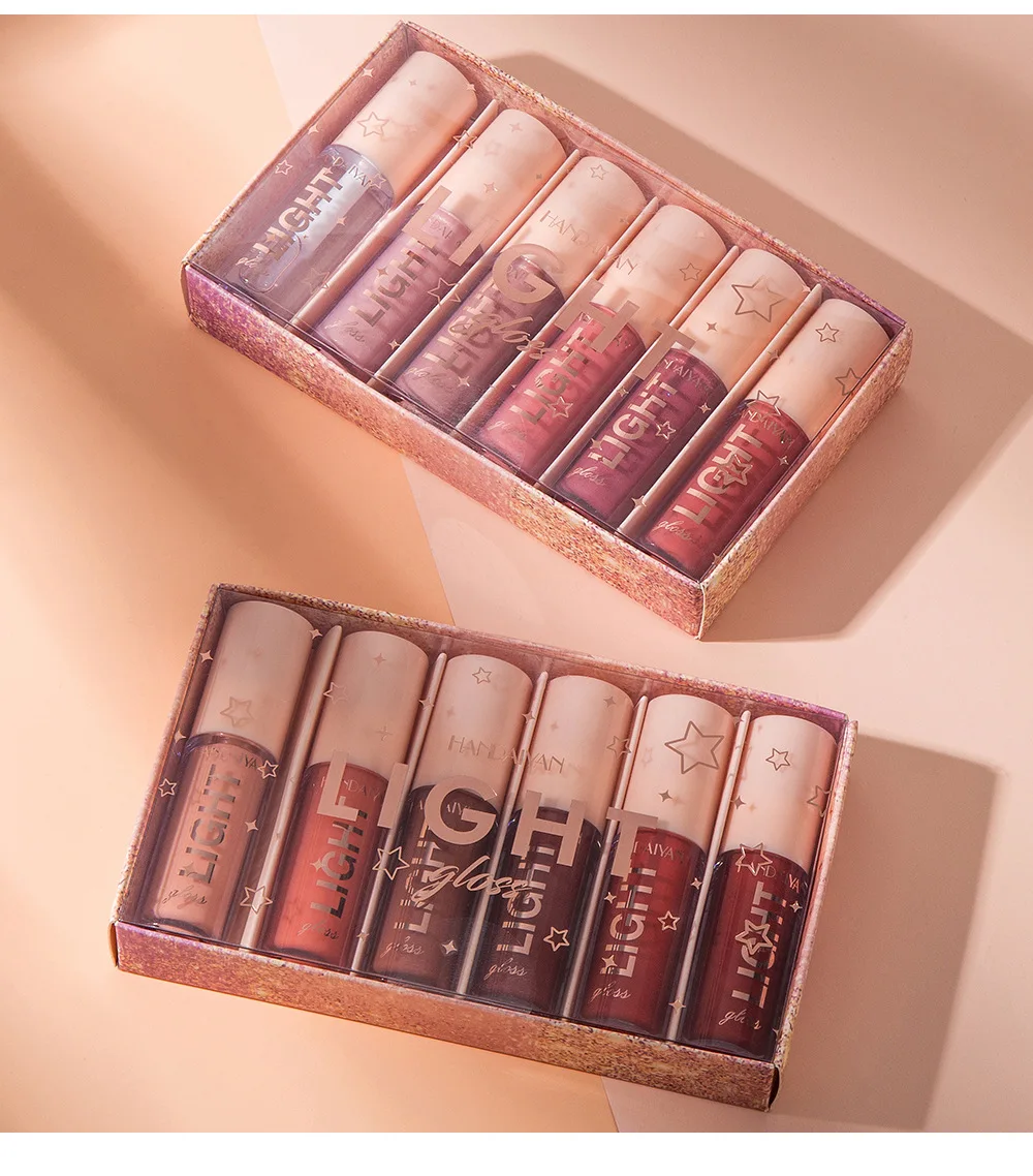 Handaiyan Lipstick 4/6/7/12 Color/Set Liquid Matte Velvet Lip Stick gloss Makeup Nude Lipglosses Waterproof Natural Moisturizer |