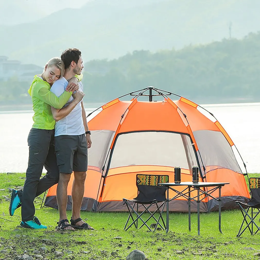 Легкая Выдвижная палатка для кемпинга Всесезонная стандартная легкая установка