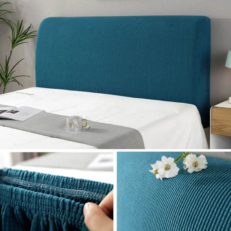 Новинка эластичный чехол для кровати украшение спальни защита спинки однотонный
