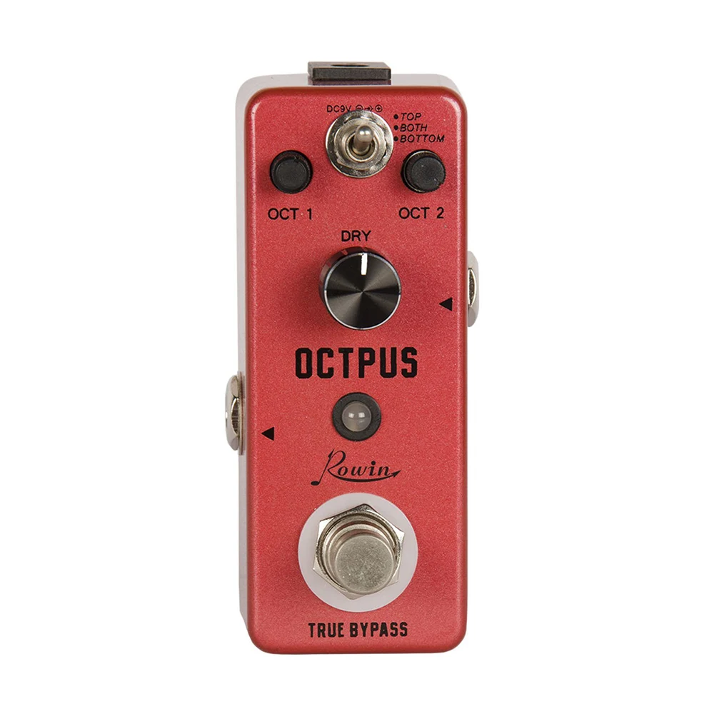rowin lef 3806 reine octpus gitarre pedal elektrische gitarren digitale oktave pedale 11 verschiedene oktaven modi gitarre effekt pedal free global sh