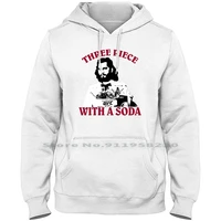 three piece with a soda men women hoodie pullover sweater 6xl big size cotton street fight piece fight with soda pie oda so pi
