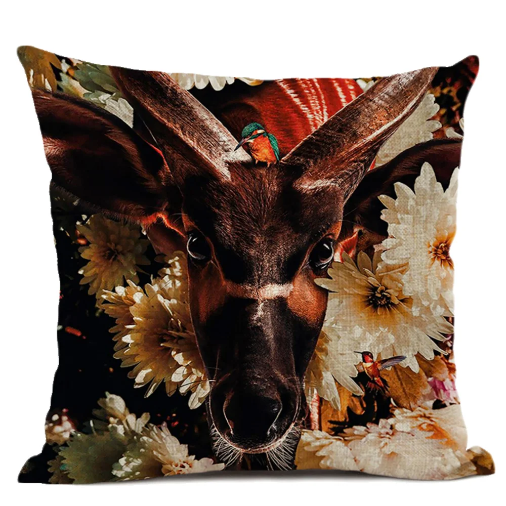 Наволочка для подушки с животными 45x45 см подушка гостиной Подушка украшения