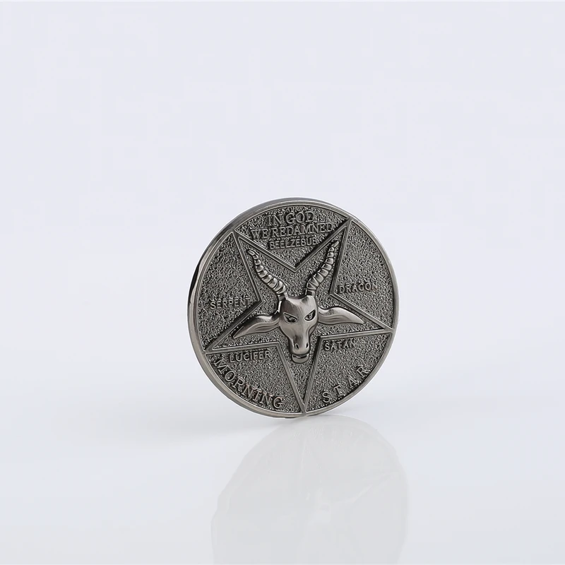 Аксессуары для косплея Lucifer Morning Star сатаническая пентесальная монета Specie| |