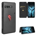 Чехол-книжка ZSHOW для Asus ROG Phone 3, чехол из искусственной кожи, чехол из ТПУ и ПК для полной защиты корпуса с кольцом-держателем