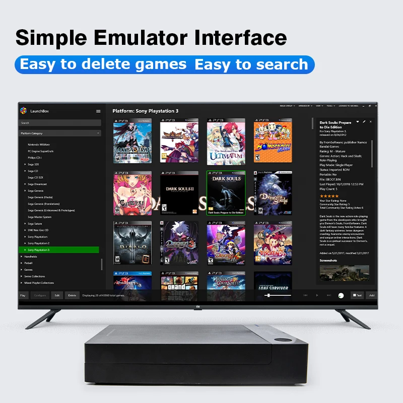 Внешний игровой жесткий диск с 50000 + Ретро-играми для PS4/PS3/PS2/Wii u/SS/PSP/N64 портативный