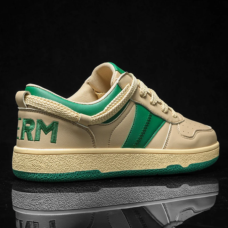 

Best Selling Men Pu Leather Footwear Comfortable Casual Shoes For Male Wearable Man Walking Shoe Low Top Men Lace Up Sneakers