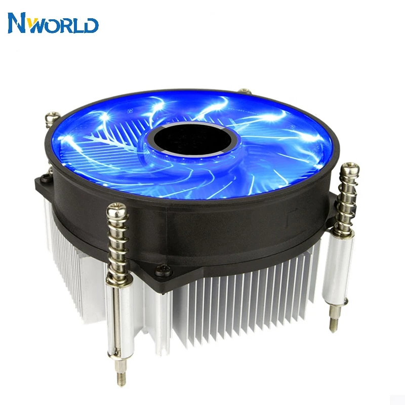 Кулер для процессора тихий 90 мм светодиодный 2200 об./мин. LGA 1150/1151/1155/AM2/AM3/AM4|Кулеры и
