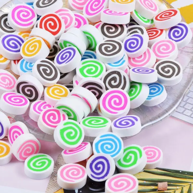 20 шт./лот кабошоны из полимерной глины Kawaii с плоским основанием для украшения