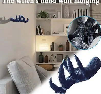 

Witch Hand Statues Aesthetic Demon Claw Art Wall Hanging Resin Retro Wall Sculpture Garden Decoration Home Outdoor Decoration