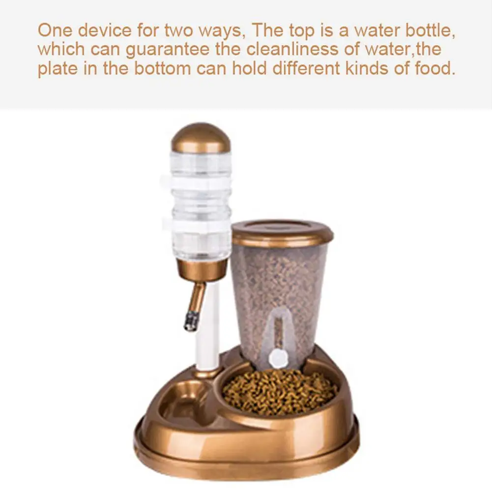 Автоматическая кормушка для кошек и собак 2 в 1 большой емкости миски с фонтаном