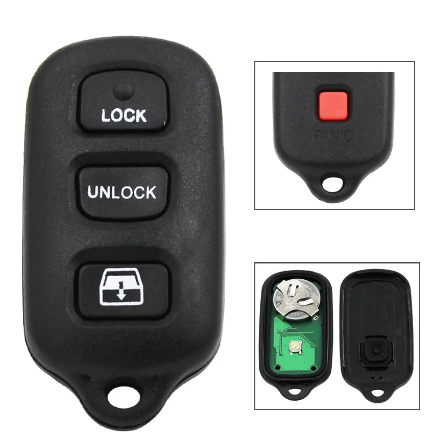 3+1/4 Button Remote Key Smart Car Fob for Toyota Prius 2001 2002 2003 Rav4 2004 2005 Tacoma 2000 - 2006 | Автомобили и мотоциклы