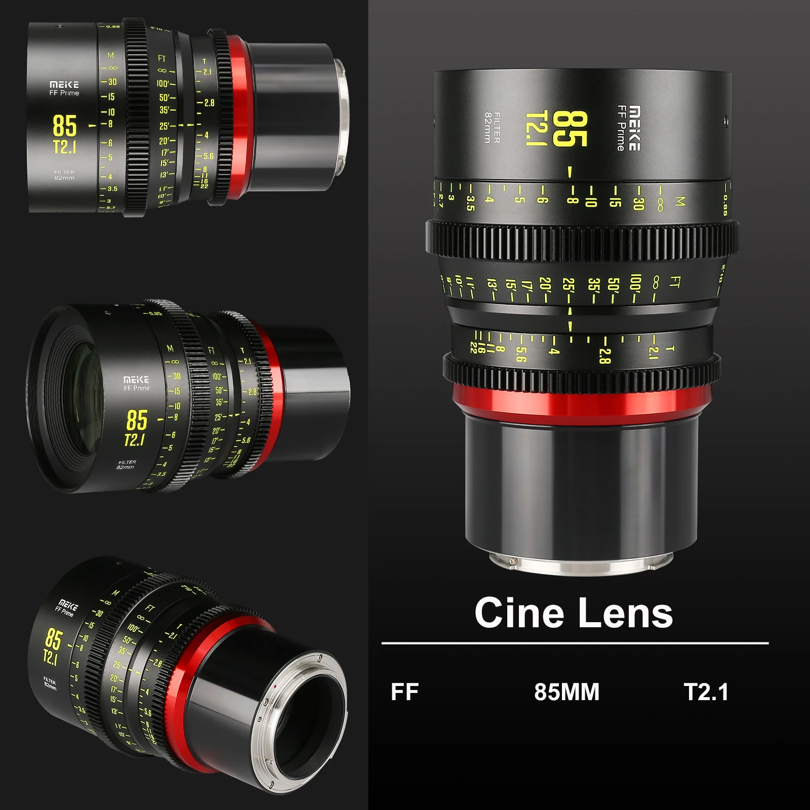 Объектив Meike Prime 85 мм T2.1 Cine для полнокадровых кинокамер|Объективы фотоаппаратов| |