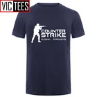 Мужская брендовая футболка CS GO, футболка Counter Strike с глобальным нападением CSGO, повседневная забавная футболка для игровой команды, летние топы