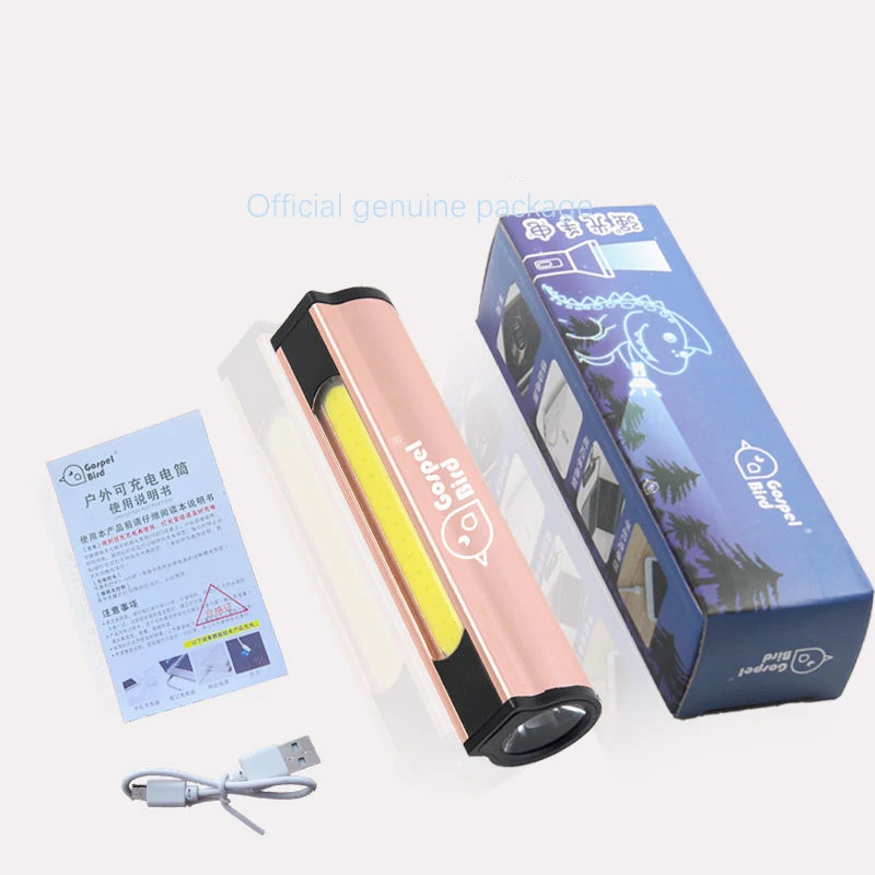 

Mini Strong Light Small Flashlight Portable Battery for Mobile Sidelight Super Bright Zoom Outdoor Household Waterproof Portable