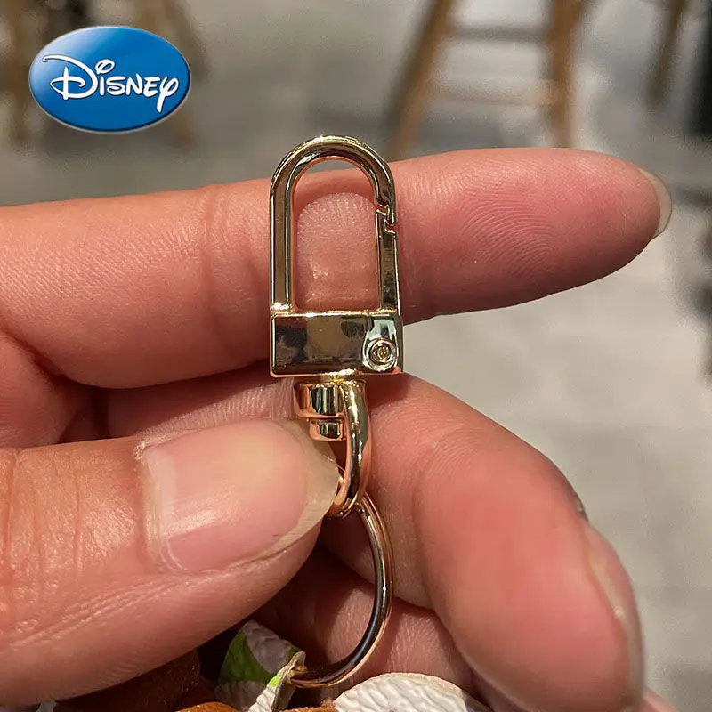 

Disney Cartoon PU Mickey Keychain Couple Bag Small Pendant Accessories Keychain Creative Cute Leather