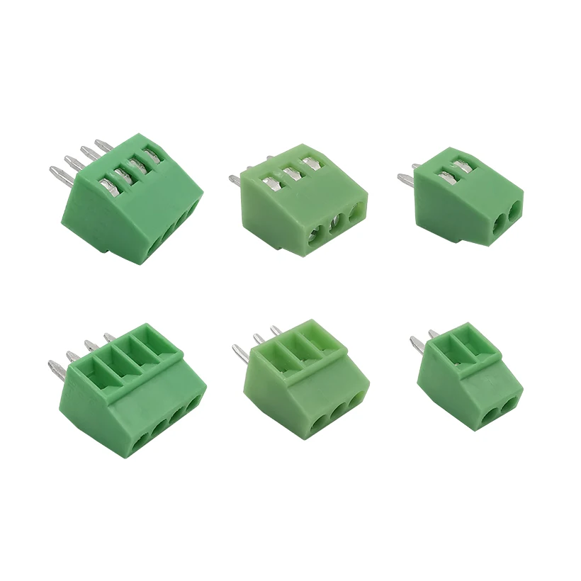 10 шт./лот KF120 2 54 мм шаг 2P 3P 4P Прямой штырь PCB винтовой клеммный блок коннектор 2Pin 3Pin