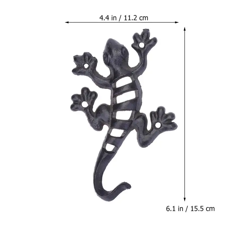 1 шт. креативный крючок геккон причудливый для одежды настенная вешалка Железный