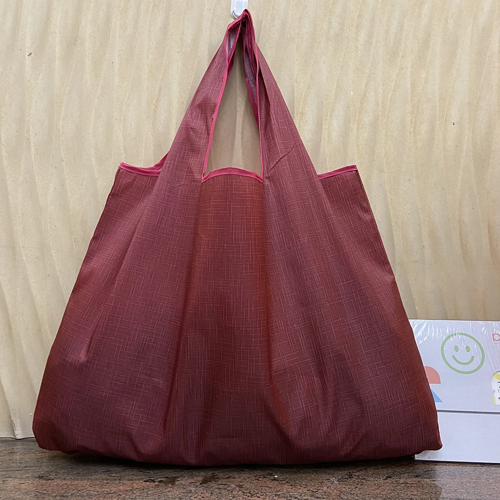 

Large Reusable Grocery Shopping Bag Tote bag 50 Pounds XL Fashion Pocket Handbag Foldable Ladies Shoulder Bag Washable