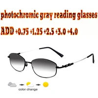 alloy frame anti blu light ultralight photochromic reading glasses for business women1 0 1 5 1 75 2 0 2 5 3 3 5 4